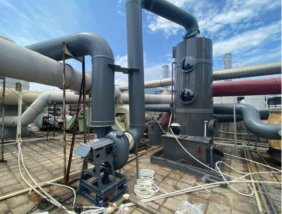 電鍍廢氣噴淋塔與永磁節(jié)能風(fēng)機